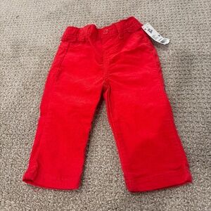 NWT- Baby b’gosh red cords